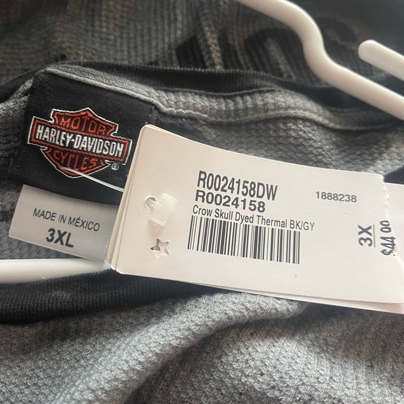 NEW! Harley-Davidson long sleeve shirt with skull graphic sz 3XL - Picture 4 of 4